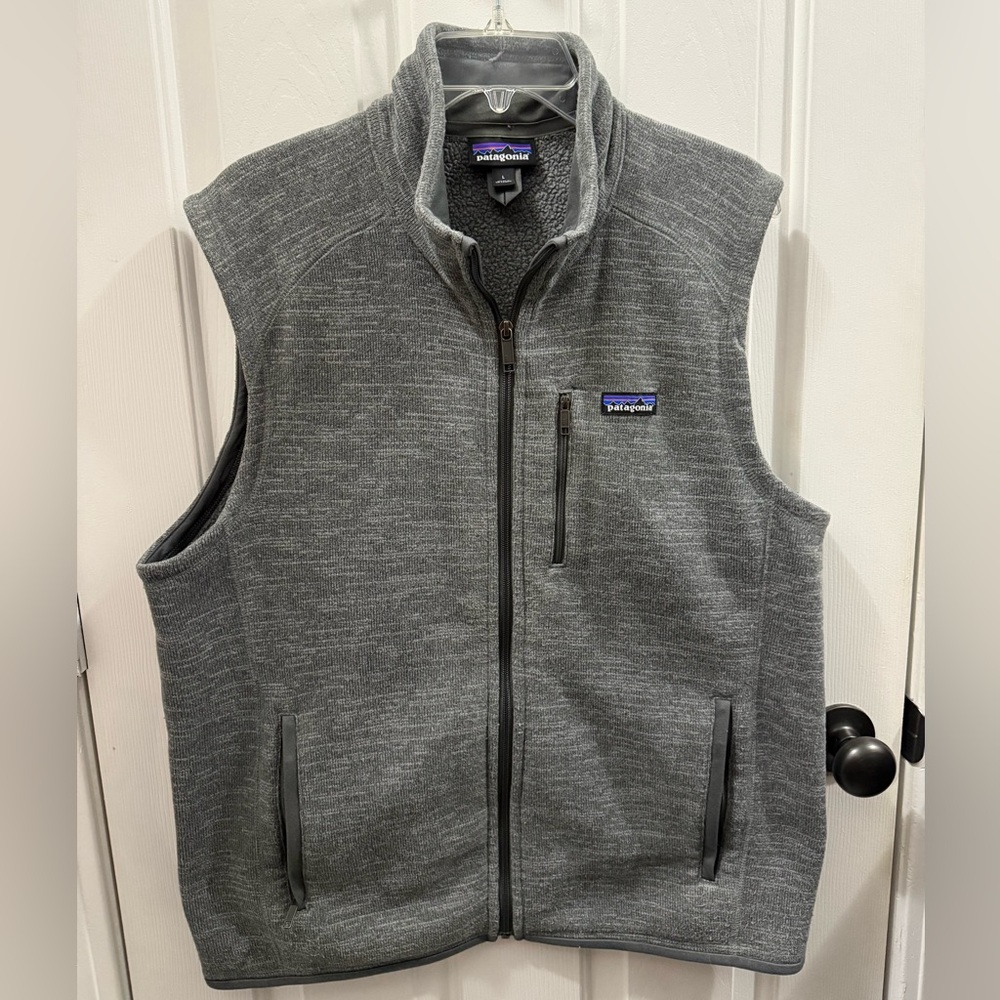 Gray Patagonia Men’s Better Sweater Fleece Vest - Size Large